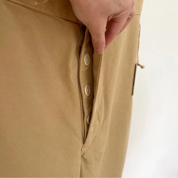 Rudy Jude Organic Cotton High Season Pant in Tan color - Picture 3 of 8